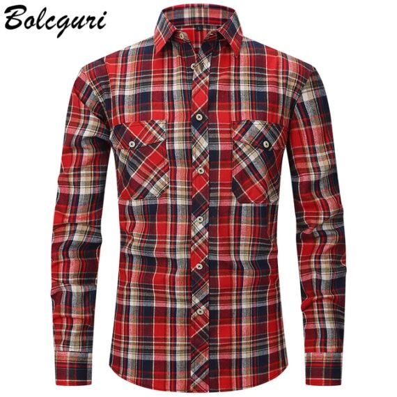 Bollguri-Brand-High-Quality-Plaid-Shirt-Men-Casual-Street-Striped-Texture-Tops-15-Colors-Business-Casual.jpg_640x640 (2)